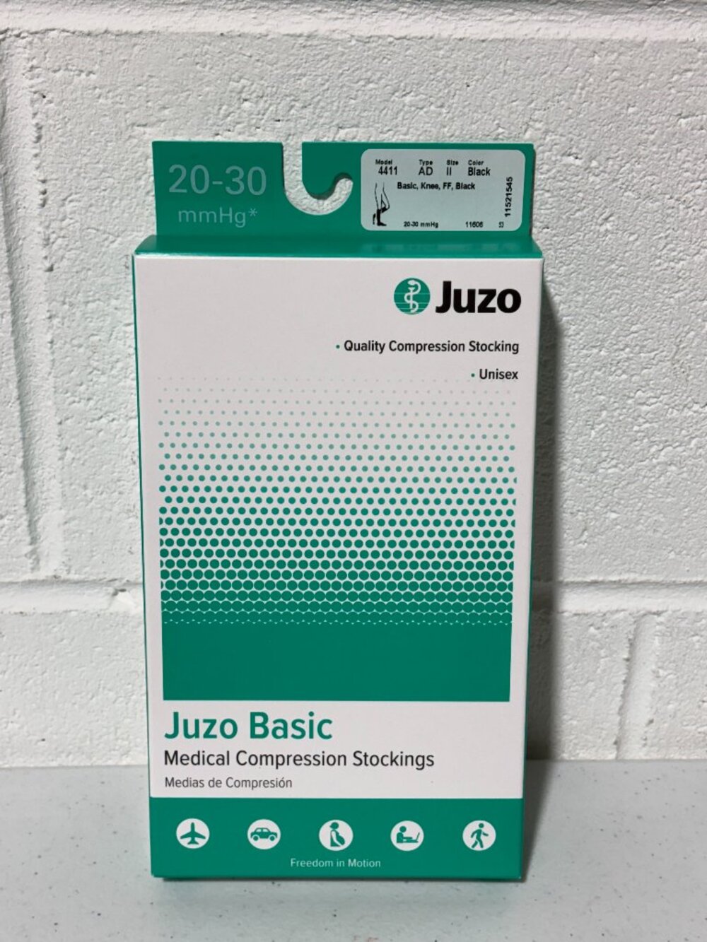 Juzo Basic 4411 Knee-High 20-30 mmHg Closed Toe Compression Stocking Used Once